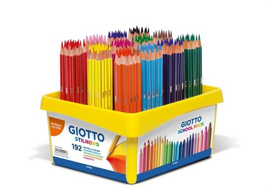 Colori Matita Giotto Stilnovo schoolpack – 192 pezzi in 12 colori –  Segnalibro Promozioni Editoriali
